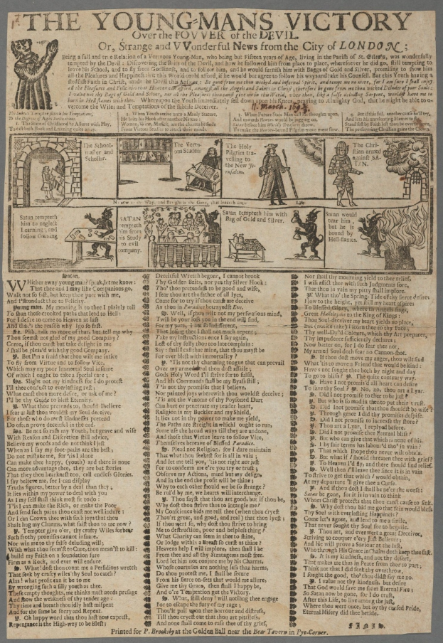 Ein Siegesplakat mit detaillierten Illustrationen von entschlossenen jungen Männern mit hervorgehobener Schrift, die ihren Erfolg betont.